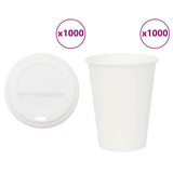 Paper Coffee Cups with Lids 1000 pcs 12oz 300ml 3325217