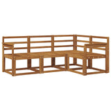 Outdoor Sofa Set 4 pcs Natural Solid Acacia Wood 3366312