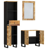 3 Piece Bathroom Furniture Set Solid Wood Mango 3200637