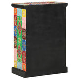 Hand Painted Sideboard with Doors 53x30x75 cm Solid Wood Mango 350681