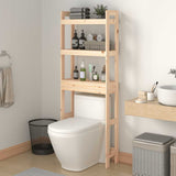 Toilet Rack 63x26x171 cm Solid Wood Pine 824658