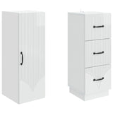 Cabinet Set 2 pcs High Gloss White 33 x 34.5 x 87 cm 3416812