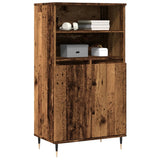 Highboard Old Wood 60x36x110 cm Engineered Wood 857458