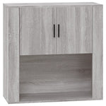 ZNTS Wall Cabinet Grey Sonoma 80x33x80 cm Engineered Wood 816590