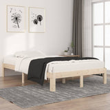 Bed Frame without Mattress Solid Wood Pine 120x200cm 810360