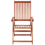Garden Chair Set of 3 Brown Solid Acacia wood Medium Foldable 310293