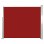 ZNTS Retractable Side Awning 120 x 300 cm Red 45362