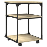 Printer Stand 3-Tier Sonoma Oak 43x48x64 cm Engineered Wood 842277