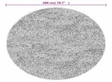 Rug Washable Anthracite 200 cm 136632