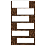 Book Cabinet/Room Divider Smoked Oak 100x24x188 cm 3187603