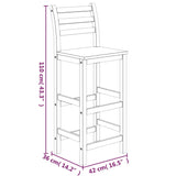 5 Piece Garden Bar Set Solid Wood Acacia 3154391
