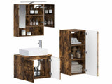 Bathroom Furniture Set 4 pcs Smoked Oak 3407443