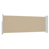 Retractable Side Awning Beige 300 x 100 cm Polyester 42035284