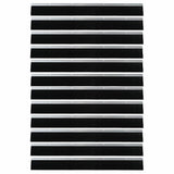 Screw-on Door Brush Seals 12 pcs Silver 100 cm Aluminium Alloy 42019497