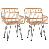 3 Piece Garden Dining Set Poly Rattan 3157833