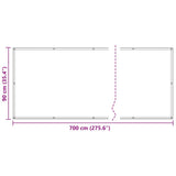 Balcony Screen Anthracite 90x700 cm 100% Polyester Oxford 4000053