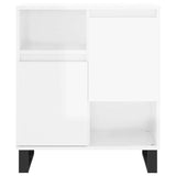 Sideboards 2 pcs High Gloss White Engineered Wood 3190135