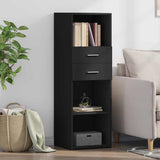 Highboard Black 40x42.5x124 cm Engineered Wood 846160