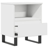 Bedside Cabinet White 40x35x50 cm Engineered Wood 830636