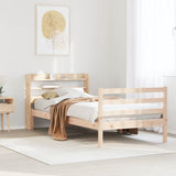 Bed Frame with Headboard without Mattress 75x190 cm Small Single 3306629