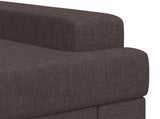 Armchair Dark Brown Fabric 42043458
