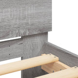 Bed Frame without Mattress Grey Sonoma 160x200 cm 3207474