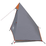 Backpacking Tent Grey and Orange 222 x 85 x 125 cm 42017417