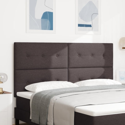 ZNTS LED Headboard Dark Brown 90 cm Fabric 3338452