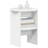 Side Cabinet High Gloss White 40 x 50 cm Engineered Wood 899824