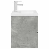 2 Piece Bathroom Furniture Set Concrete Grey Engineered Wood 3324914