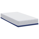 Mattress White and Blue 80 x 160 cm Gel Memory Foam 4106334
