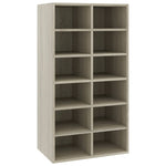 Shoe Rack Sonoma Oak 54x34x100.5 cm Engineered Wood 800399