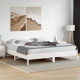 Bed Frame White Solid pine wood Super King Bed Frame 3216192