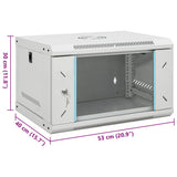 6U Wall Mounted Network Cabinet 19" IP20 53x40x30 cm 30259