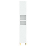 Bathroom Cabinet with Open Shelf DELFT White 30 x 31 x 190 cm 897035