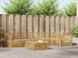 Outdoor Sofa Set 6 pcs White 59 x 59 x 37 cm Solid Acacia Wood 3391889