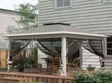 Pop Up Canopy Tent with Double Roof, Zipped Mesh Sidewalls, Carrying Bag, Height Adjustable for T3398P325195