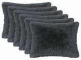 Cushion with Pillow HEERLEN 12 pcs Anthracite PV Fleece 924822