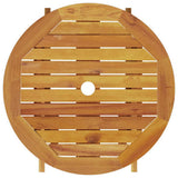 Folding Bistro Set Folding 3 pcs Brown Solid Acacia Wood 3375688