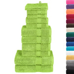 12 Piece Premium Towel Set SOLUND Green 600 gsm 137585
