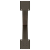 Dining Table Legs X-Shaped 2 pcs Natural Steel 70x cm Steel 4012979