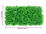 Artificial Fern Leaf Fence 6 pcs Green 40x60 cm 366646