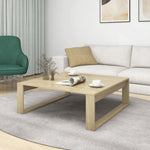 ZNTS Coffee Table Sonoma Oak 100x100x35 cm Engineered Wood 808633