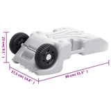 Wheeled Water Tank for Camping 25 L Grey 154414