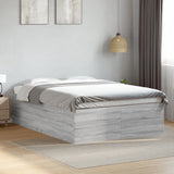 Bed Frame without Mattress Grey Sonoma 140x190 cm 3280942