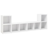 TV Cabinets 4 pcs White 72x35x36.5 cm Engineered Wood 3079970