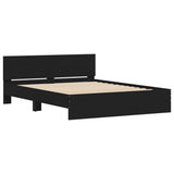 Bed Frame with LED without Mattress Black 150x200 cm King Size 3207603