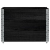 Garden Planter Black 80x60 cm Solid Wood Pine 3295420