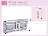 32" Foldable Dog Grooming Table Pet Drying Beauty Table Adjustable Fixed Arm Rubber Top, Pink T3398P376423