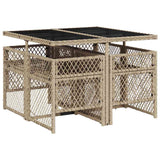 Garden Dining Set Beige 3210720